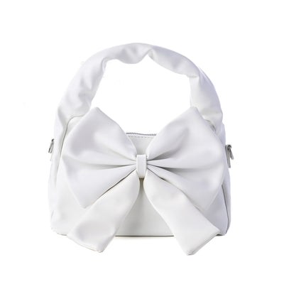 Cute Bow Sling Bag - White