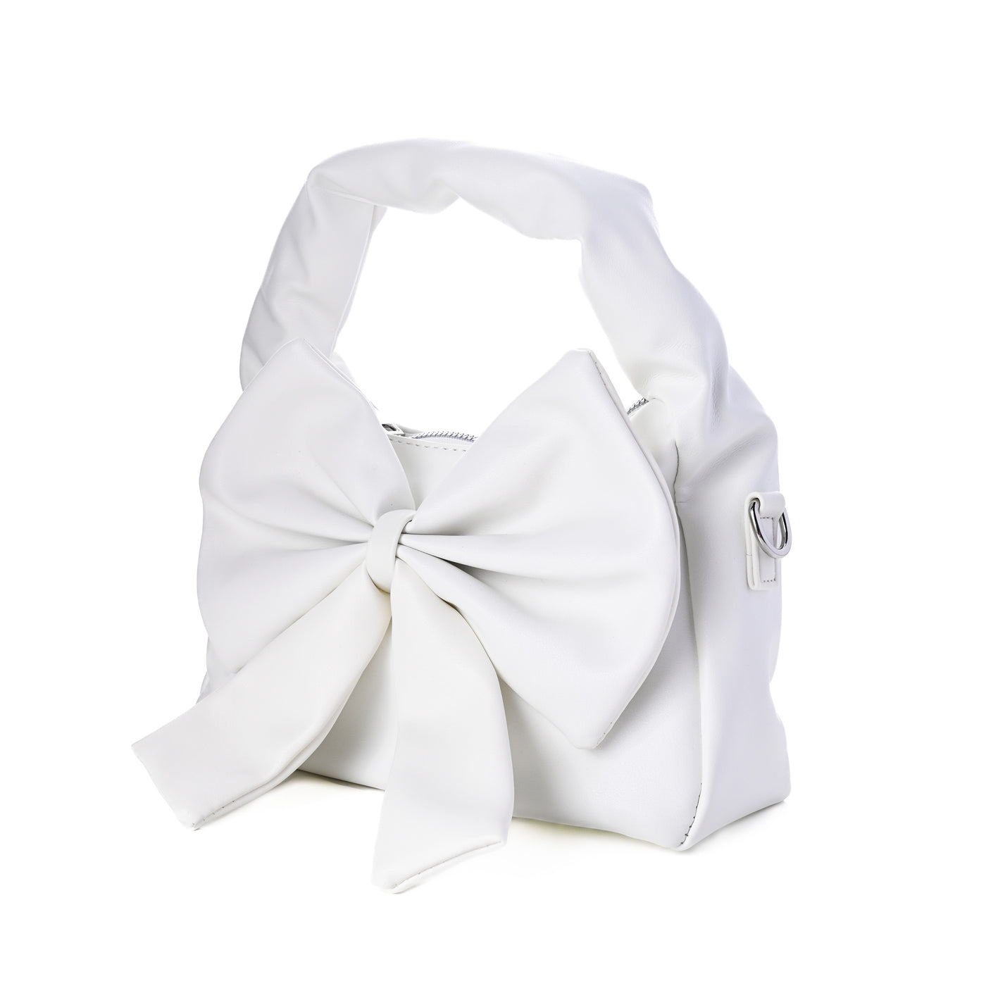 Cute Bow Sling Bag - White