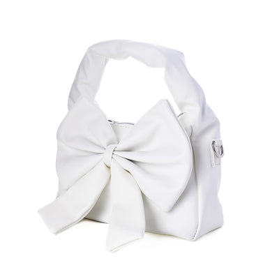 Cute Bow Sling Bag - White
