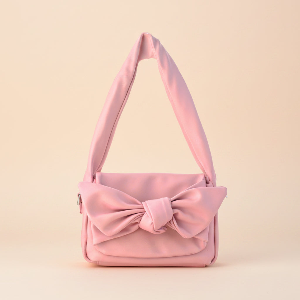 Knot Bow Sling Bag - Baby Pink