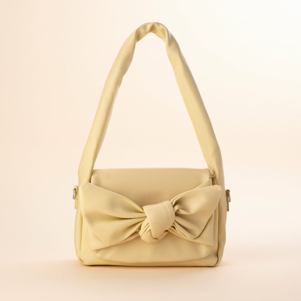 Knot Bow Sling Bag - Yellow