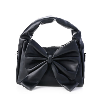 Cute Bow Sling Bag - Black
