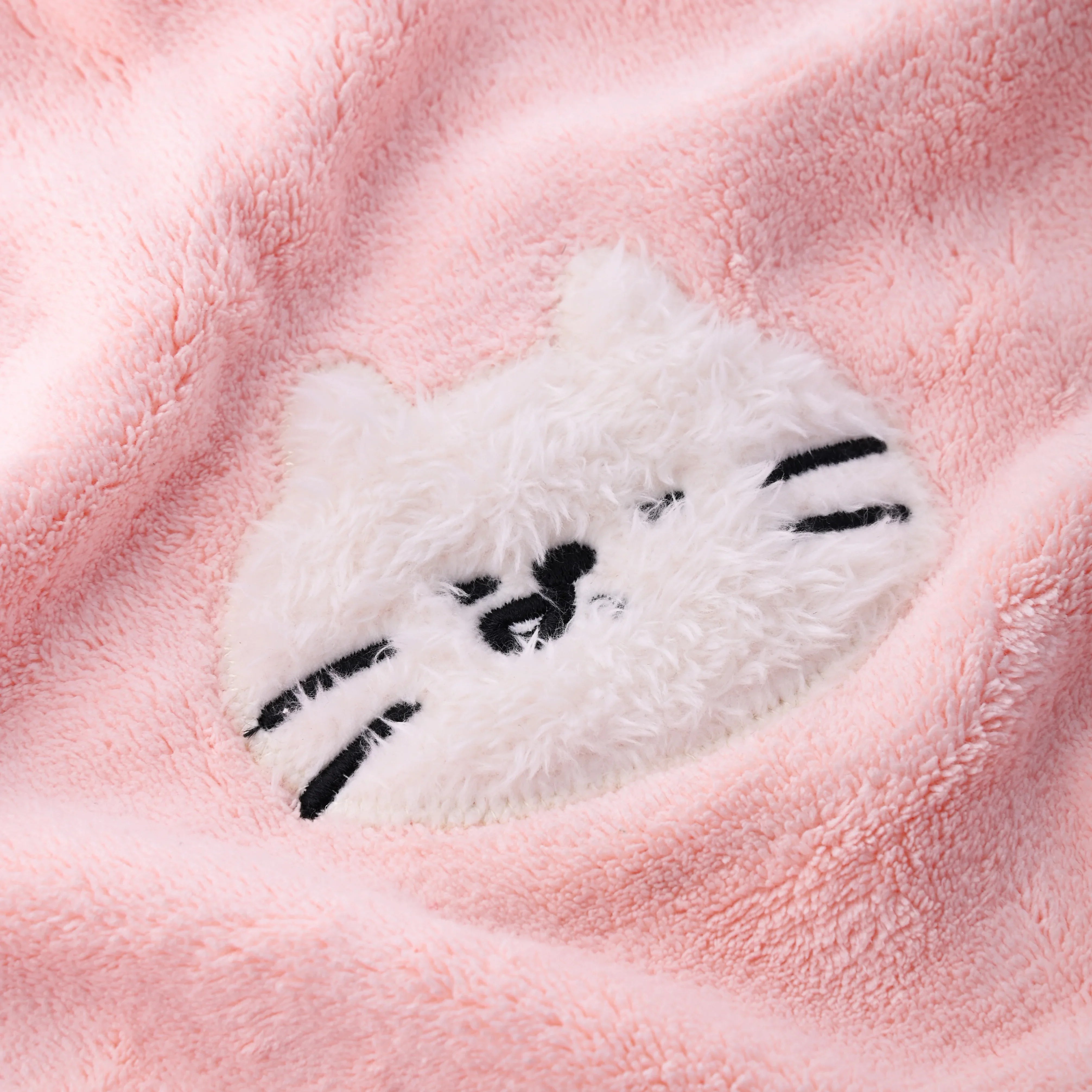 Puff Pals Hand Towel Pink