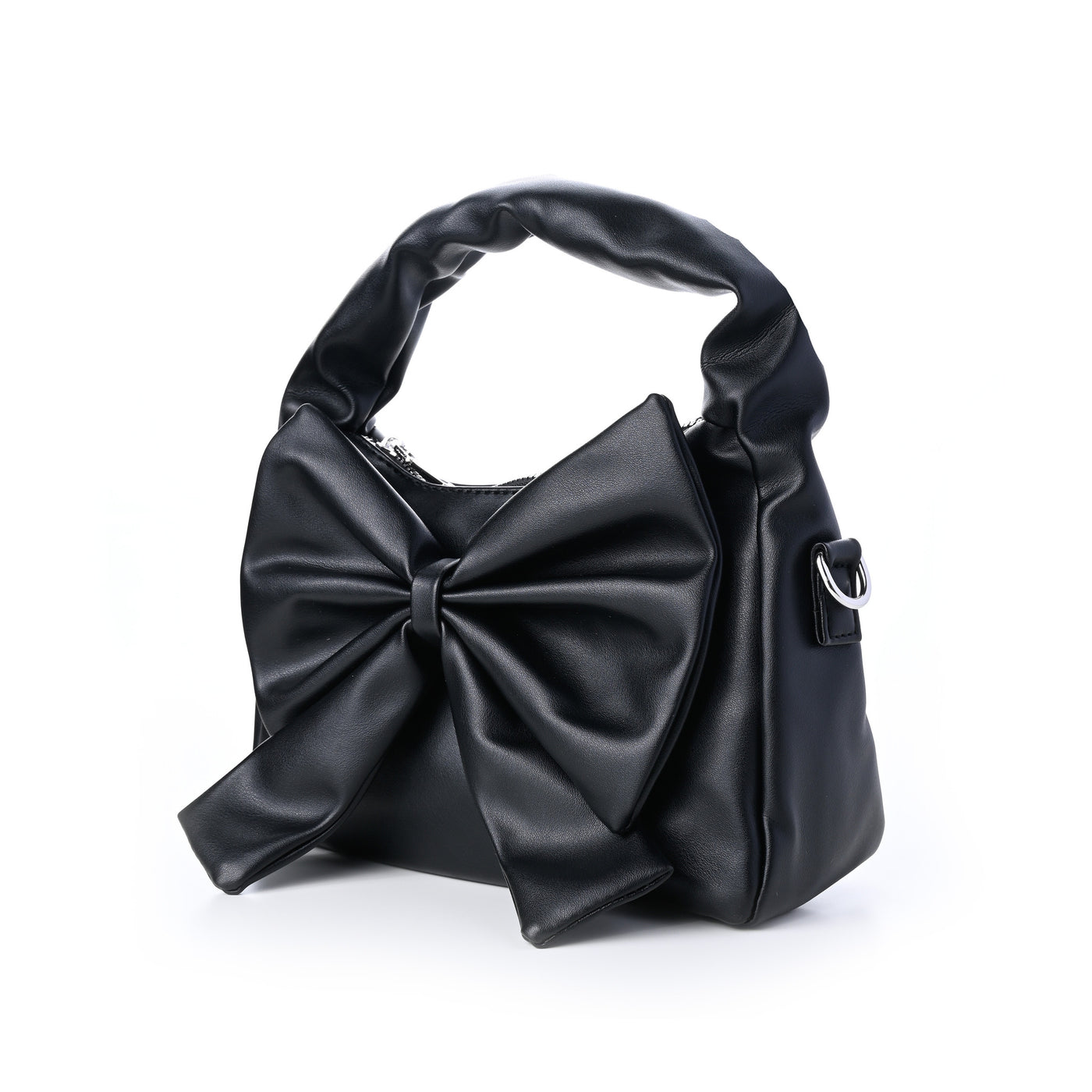 Cute Bow Sling Bag - Black