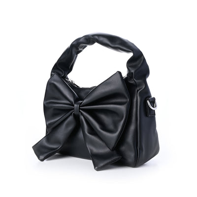 Cute Bow Sling Bag - Black