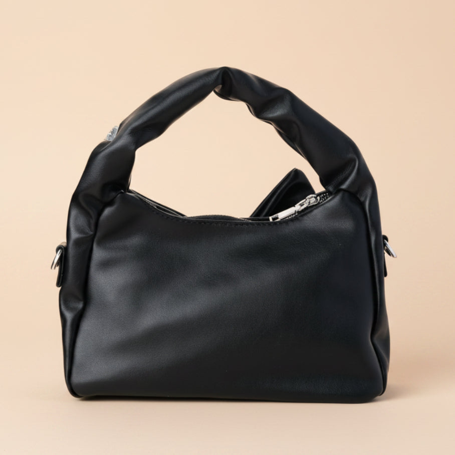 Cute Bow Sling Bag - Black