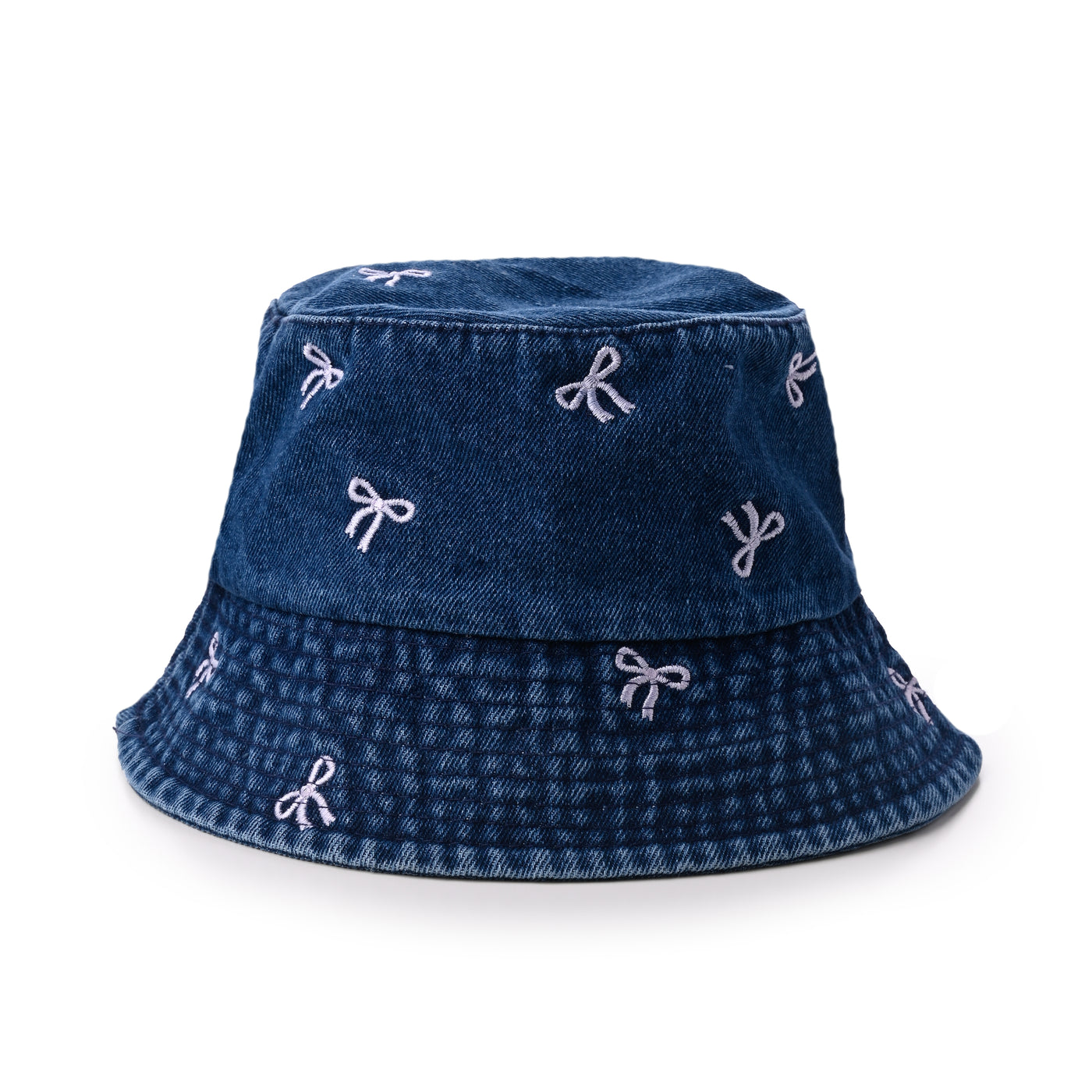 Denim Mini Bow Bucket Hat