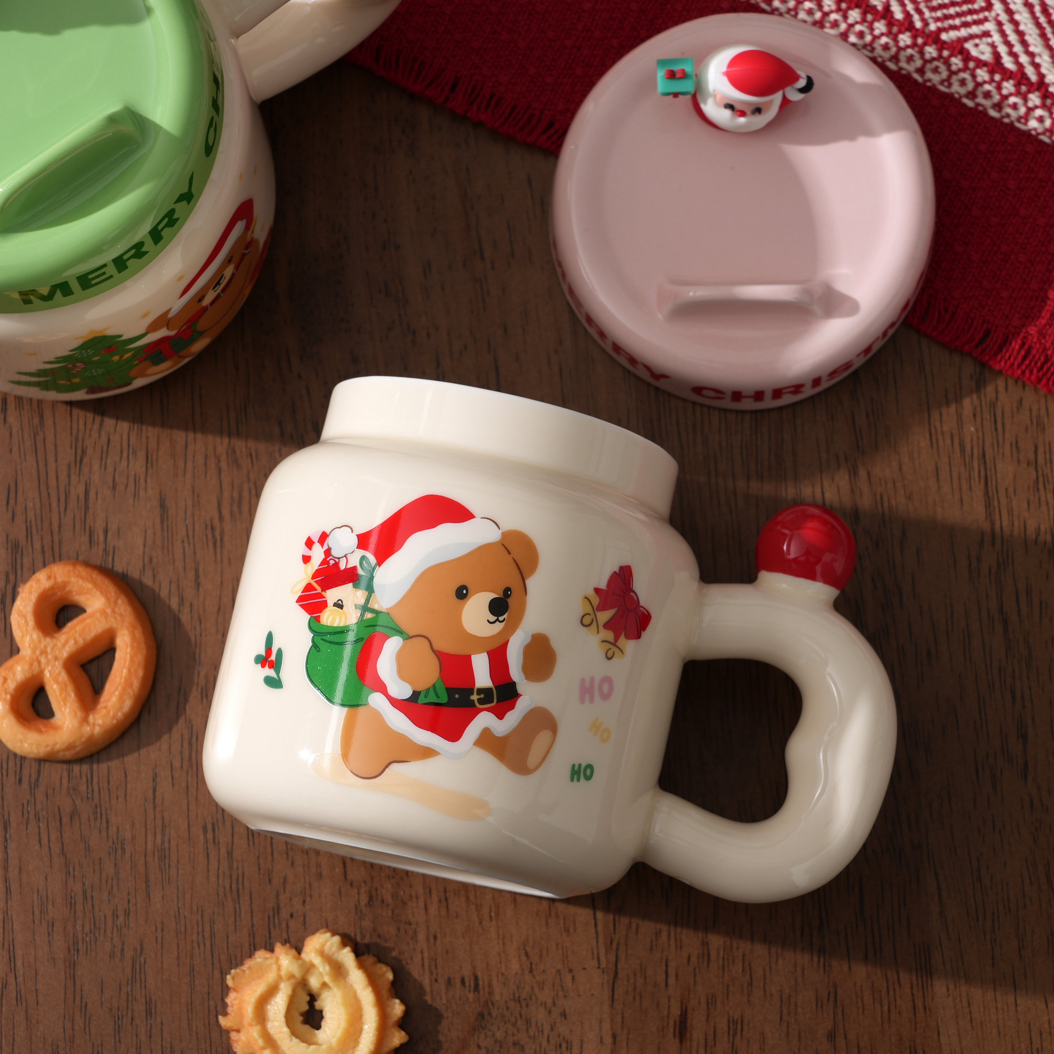Santa Teddy Mug
