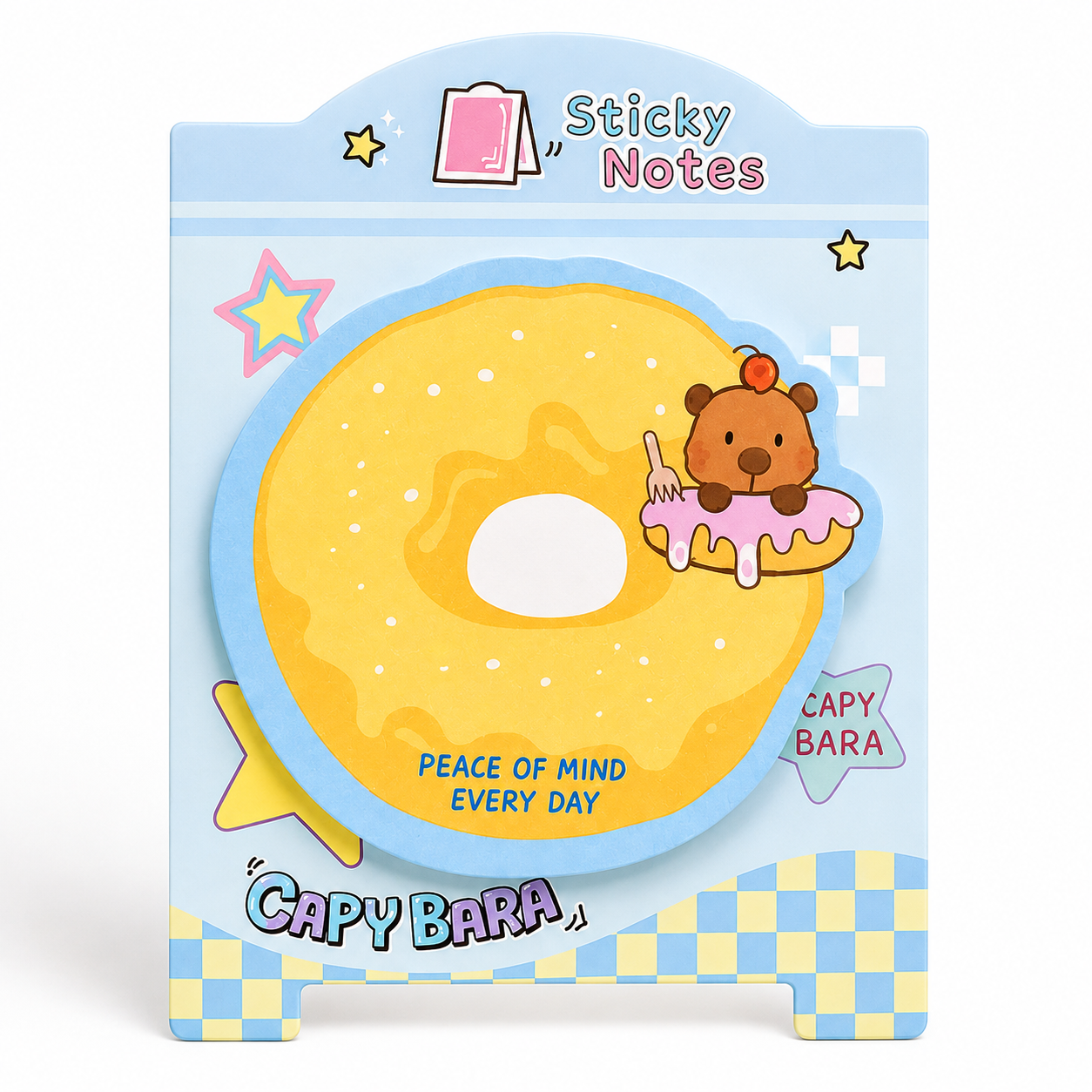 Capybara Sticky Notes - Donut