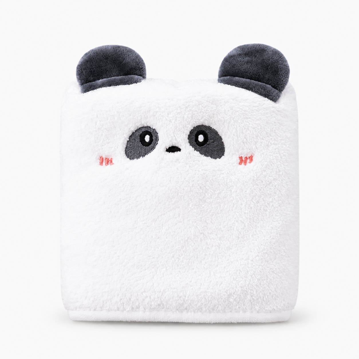 Panda Pals Hand Towel White