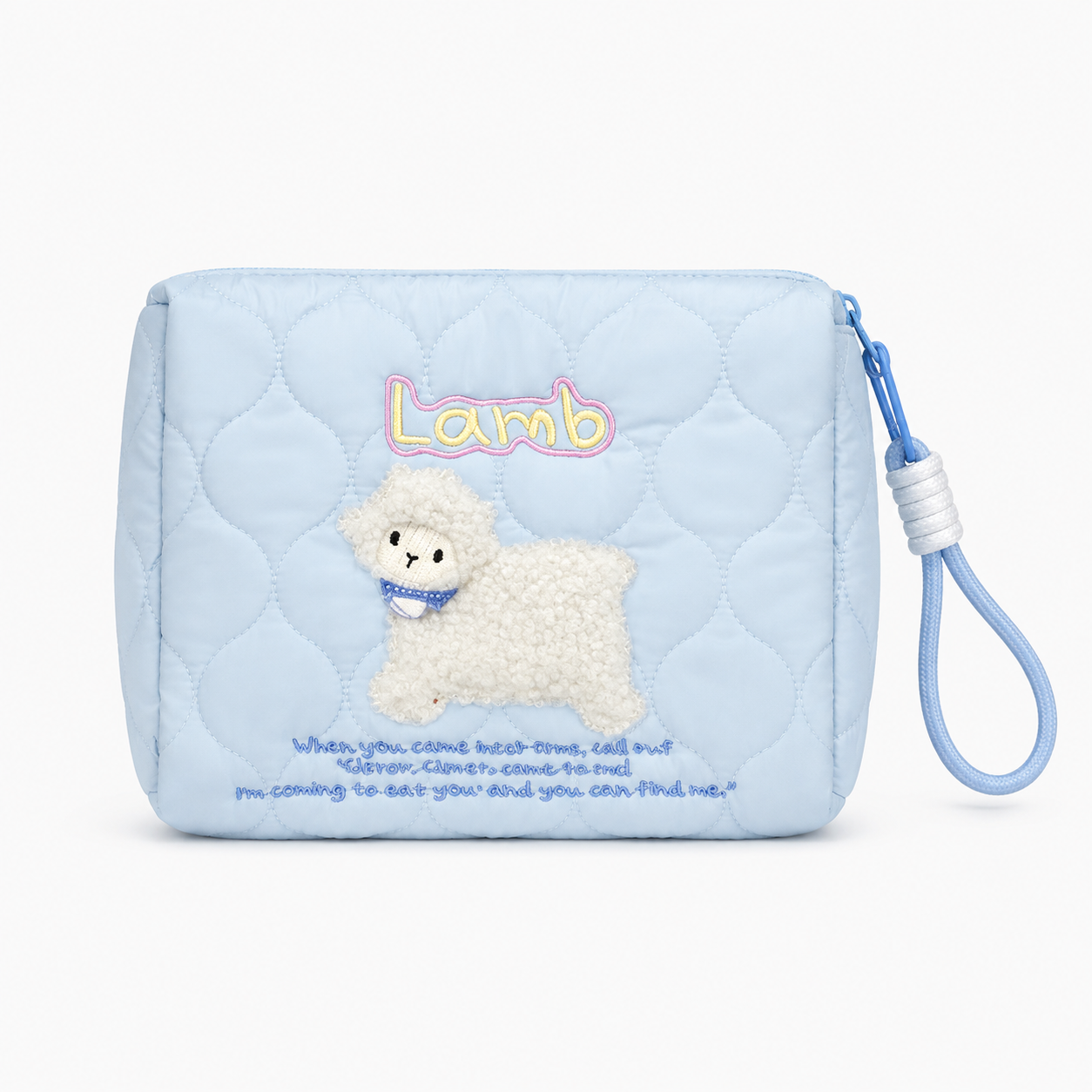 Lamb Makeup/ Utility Bag Blue