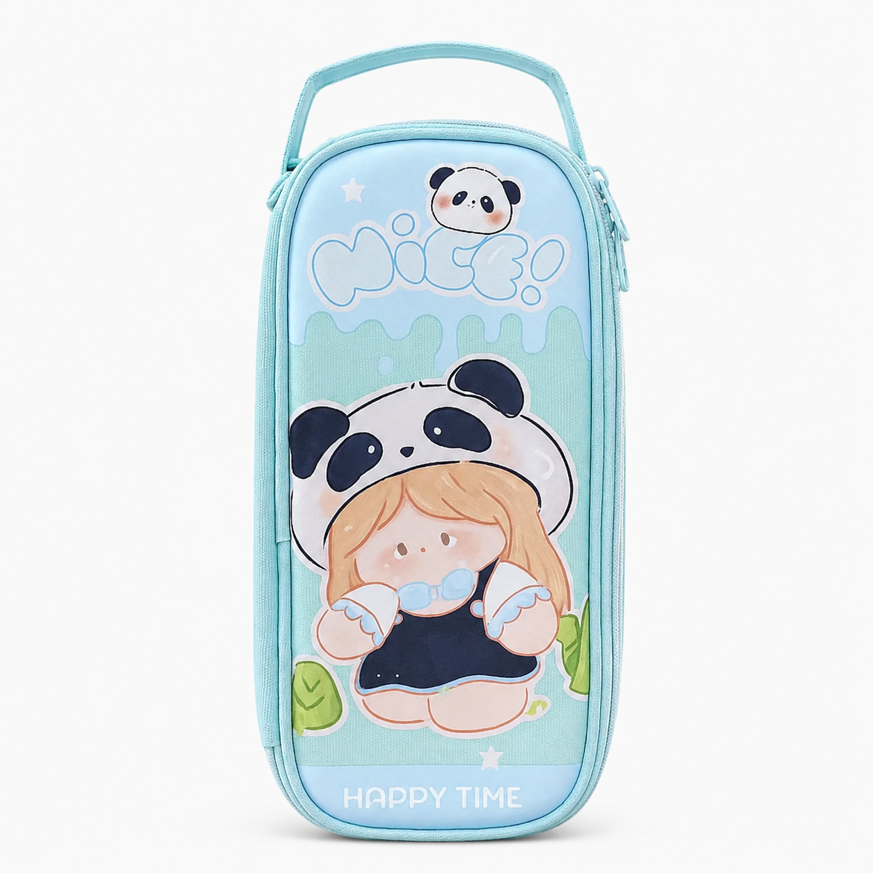 Panda Pencil Pouch - Blue