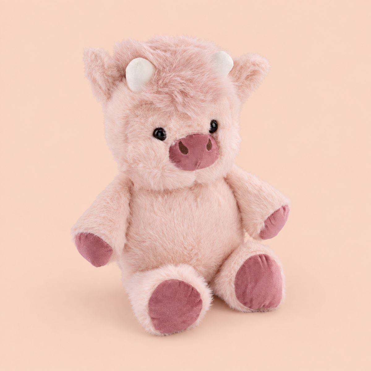 Moo  Plushie - Blush Pink (Large)