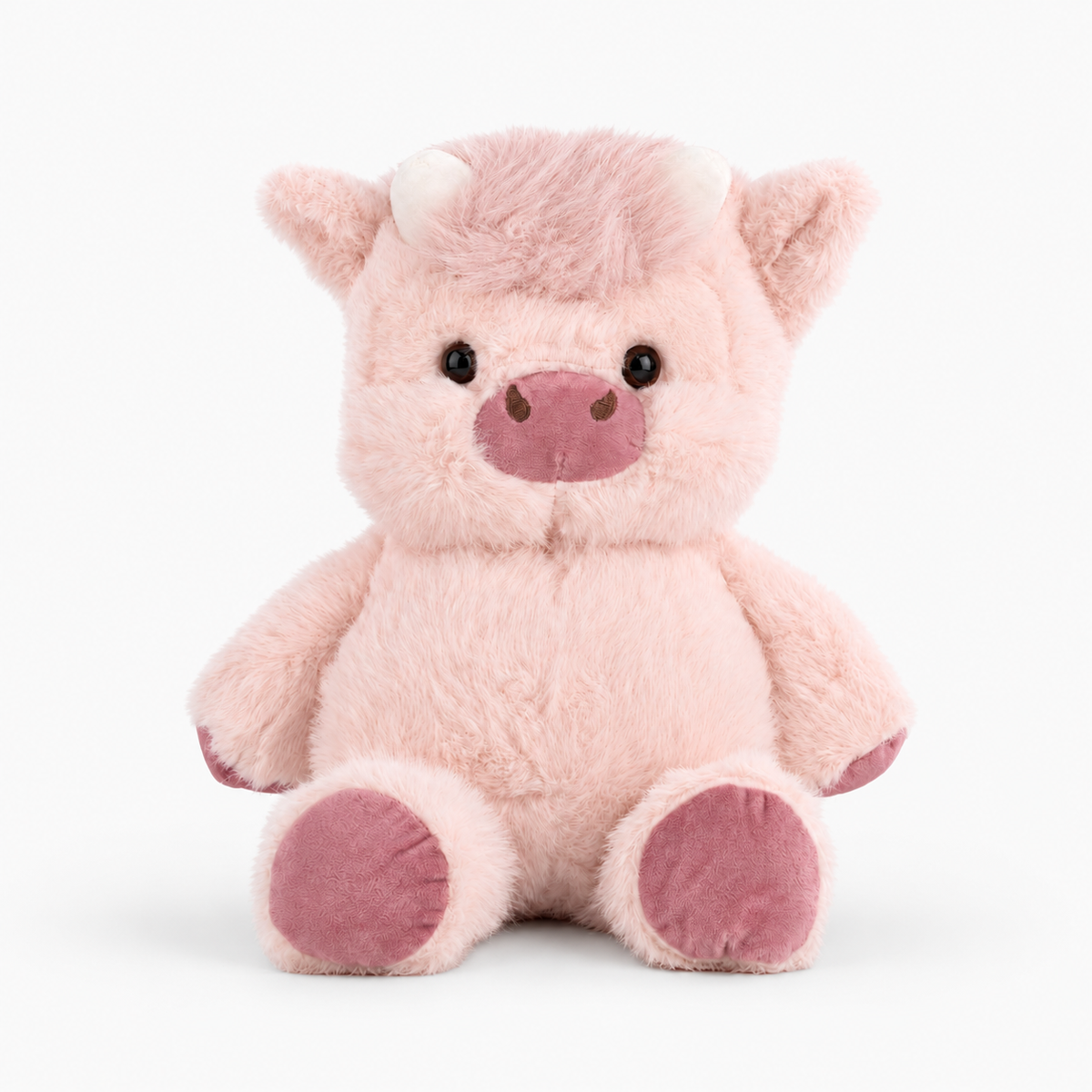 Moo  Plushie - Blush Pink (Large)
