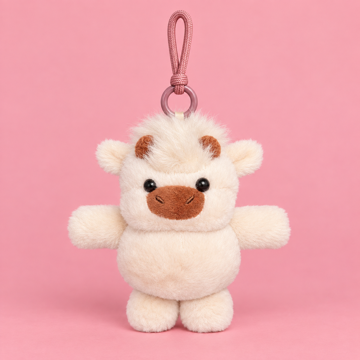 Bruno Plushie Keyring - Beige