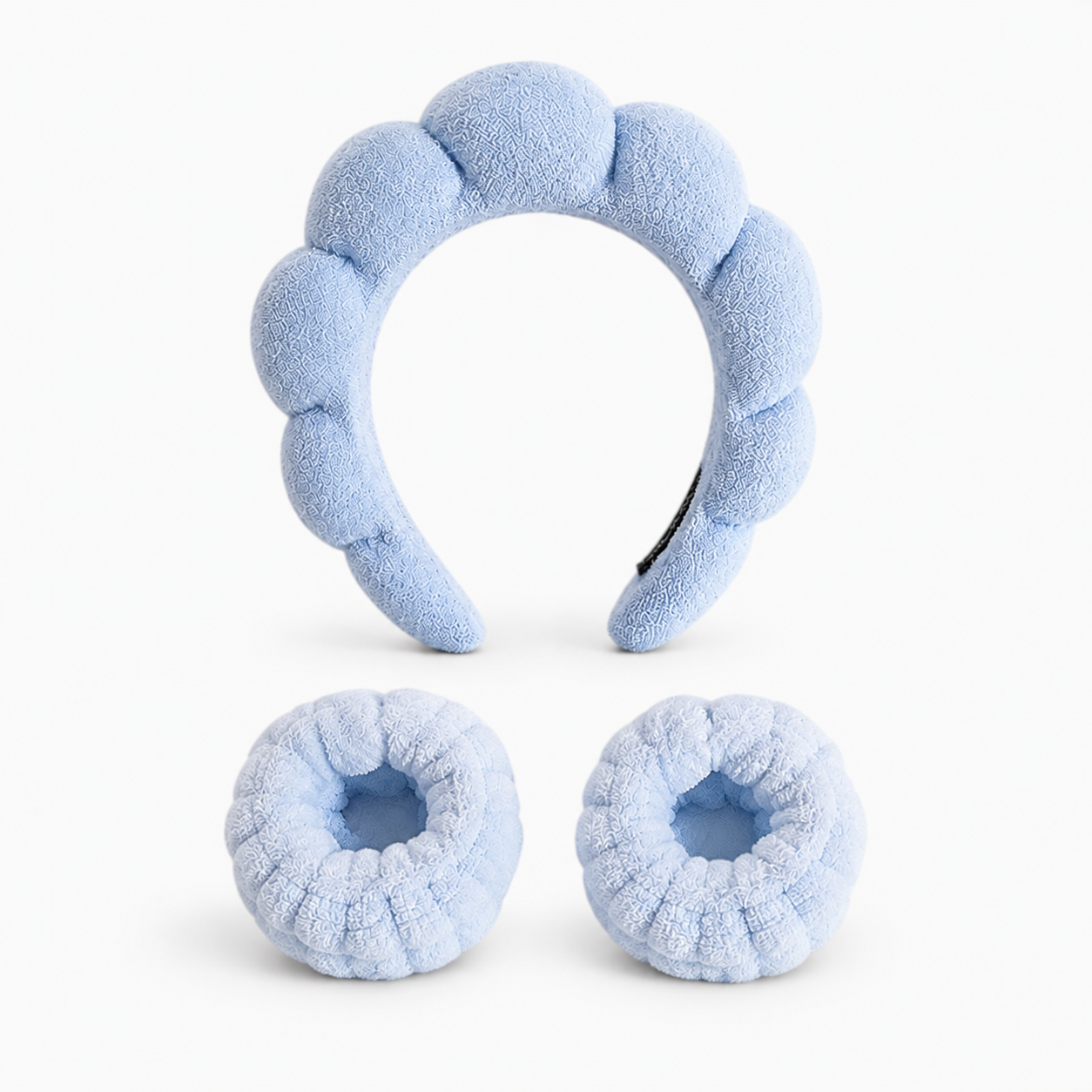 Bubble Skincare Headband Blue Hard