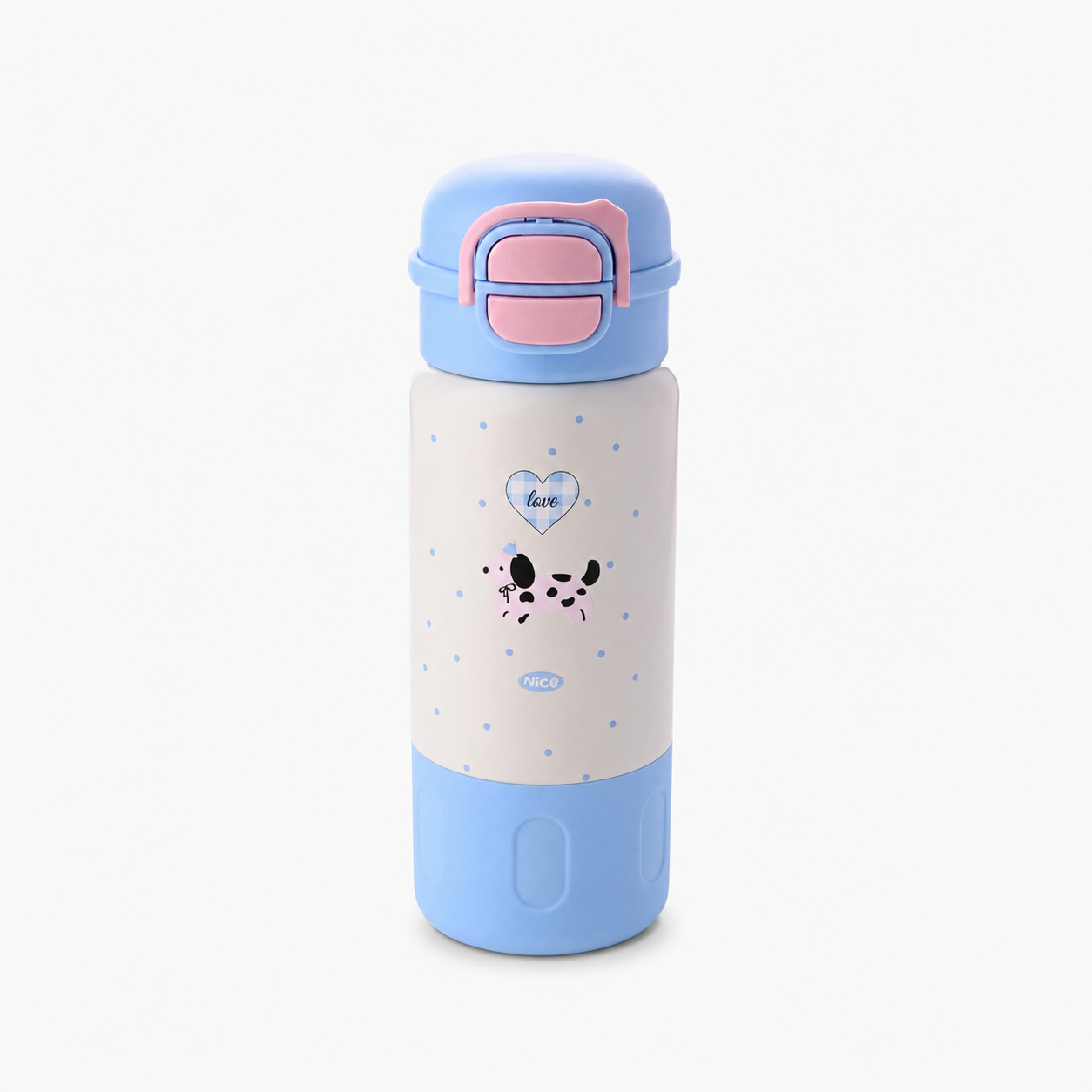 Love Dog blue stainless steel tumbler