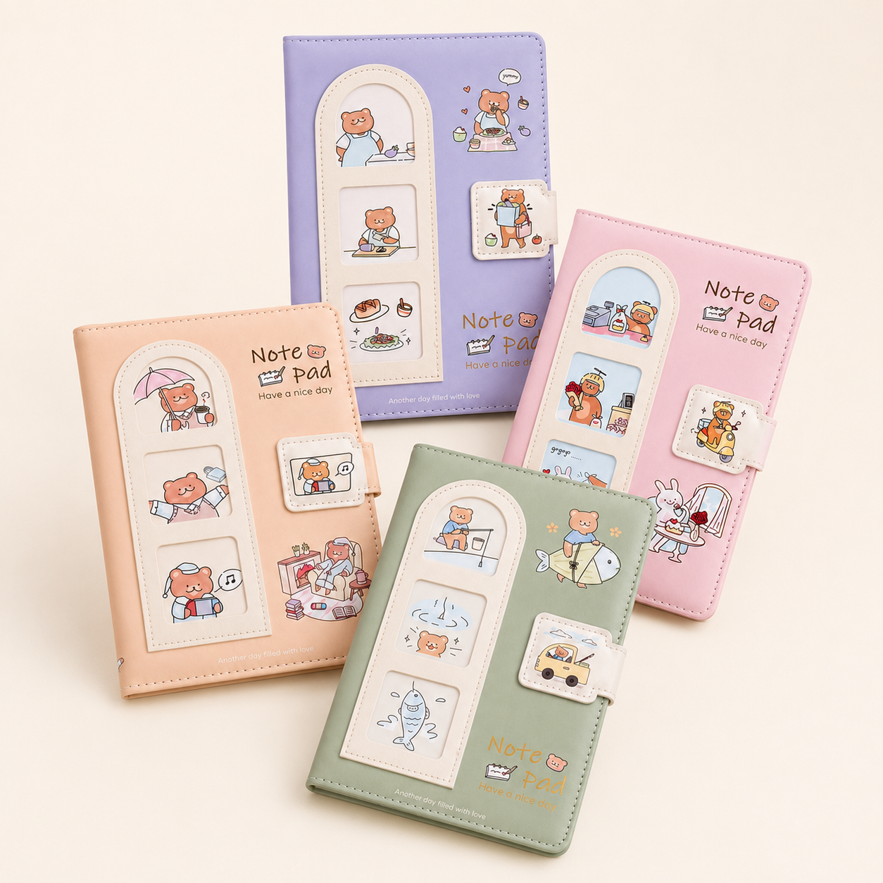 Cozy Living Bear - Magnetic notepad