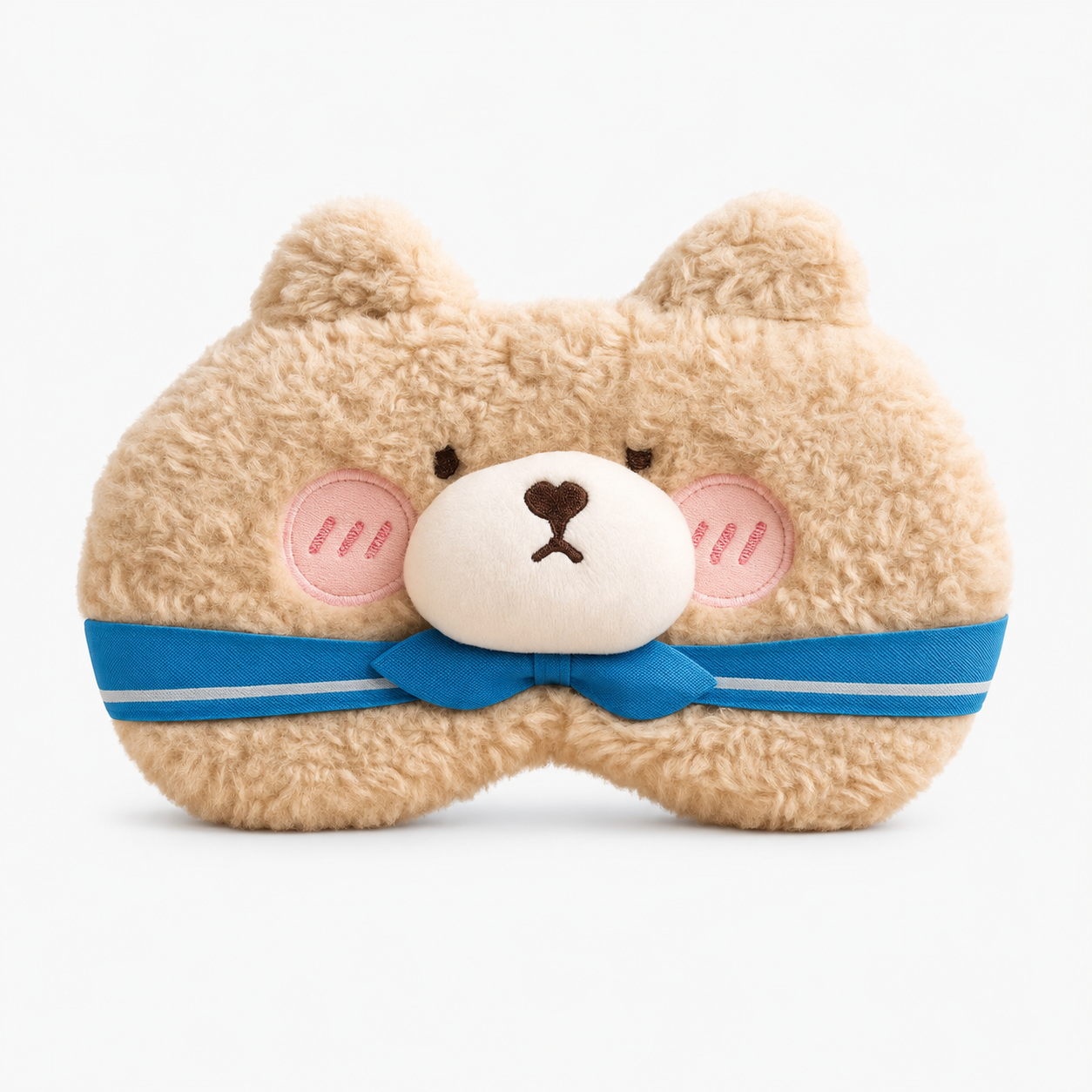 Blue Tie Bear Cooling Eye Mask