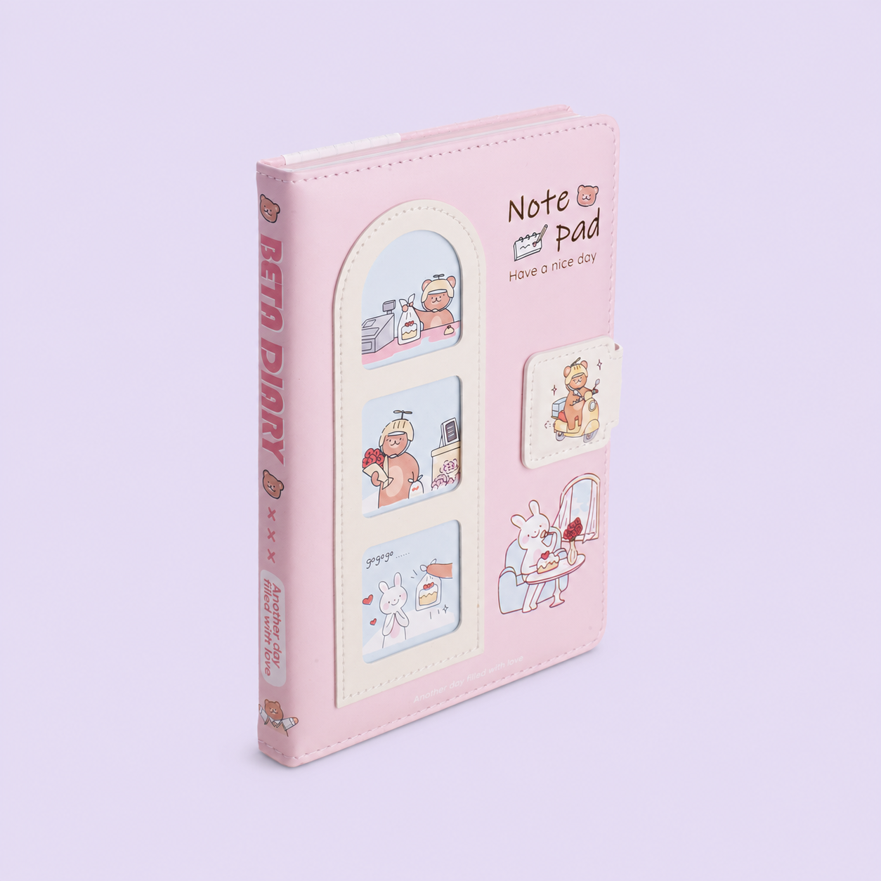 Cafe Bear - Magnetic notepad