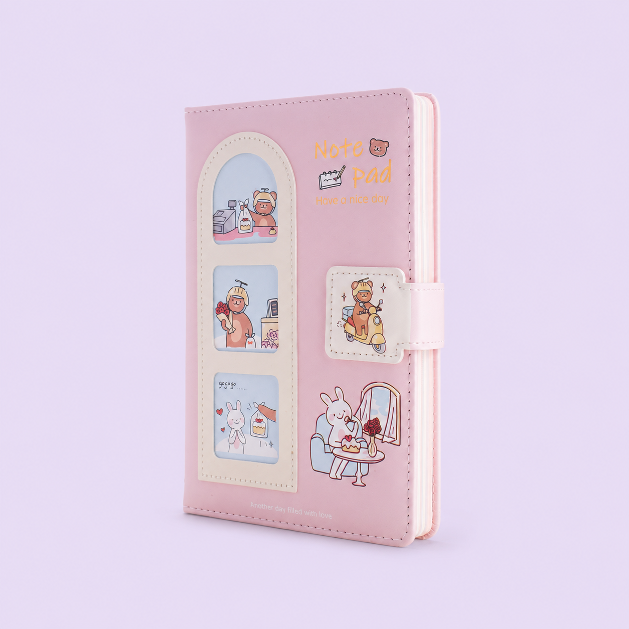 Cafe Bear - Magnetic notepad