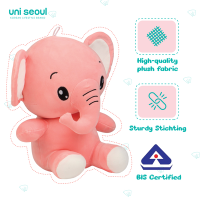 Cute Elephant medium Plush Toy - Grey