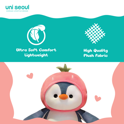 Cute Penguin Plush Toy - Pink
