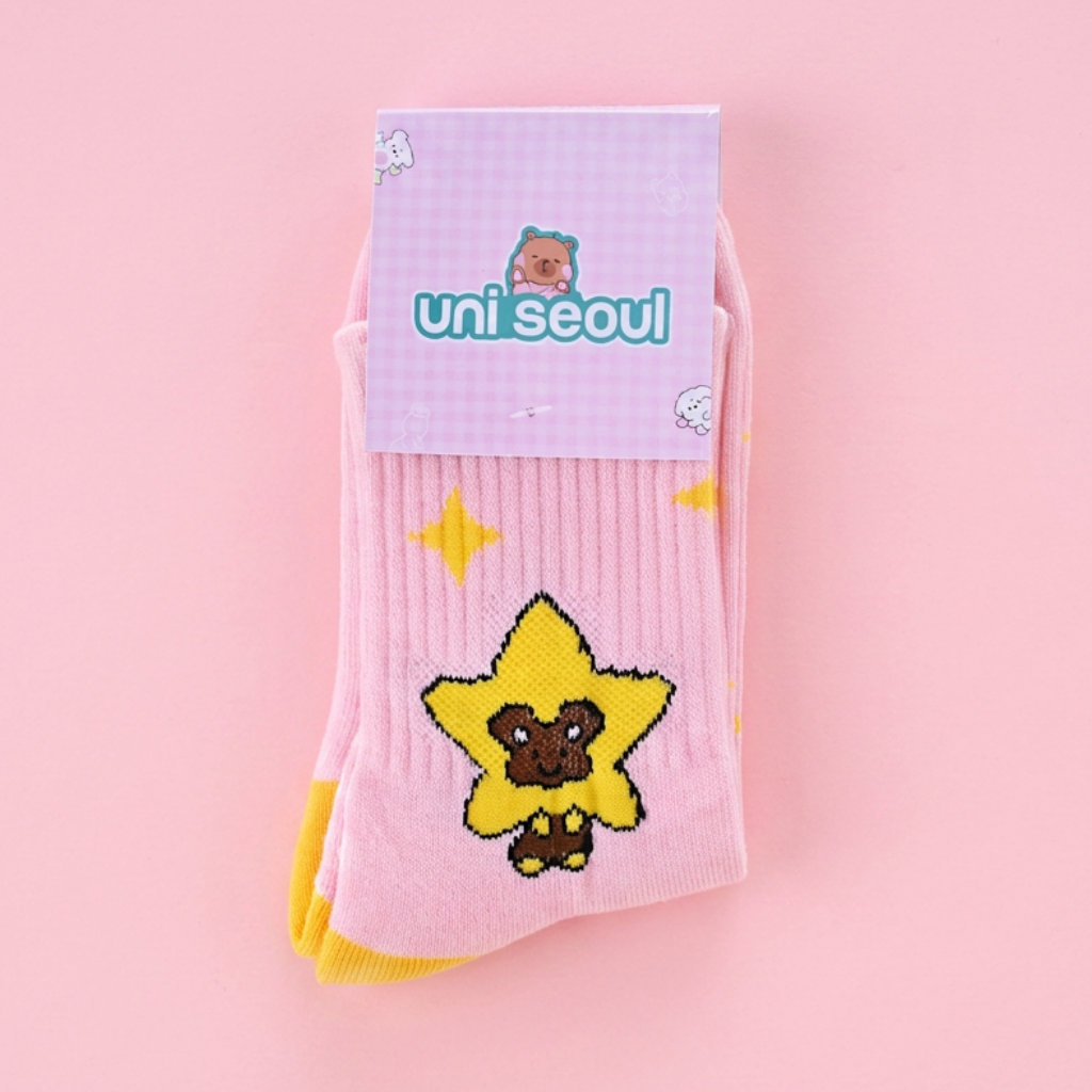 Star Bear Crew Socks