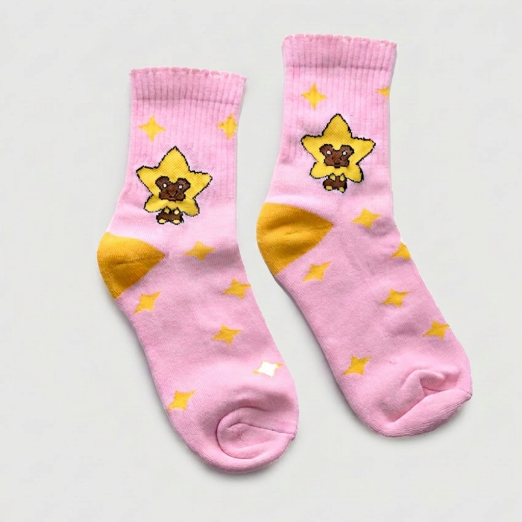 Star Bear Crew Socks