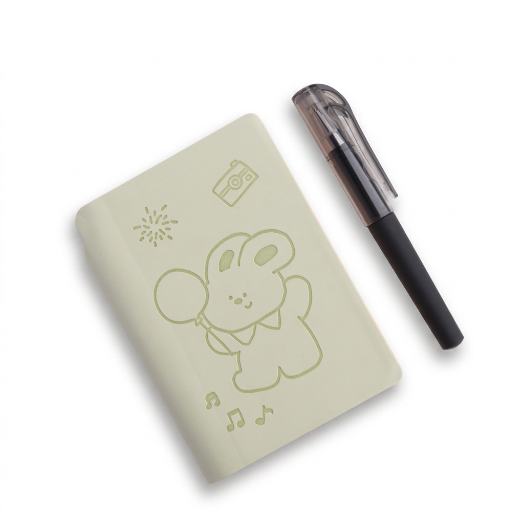 Party Bunny  Mini Journal -  Green