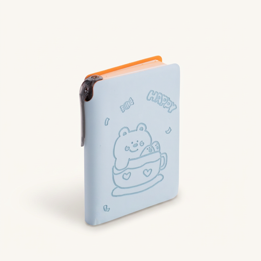 Teacup Bear Mini Journal - Mint
