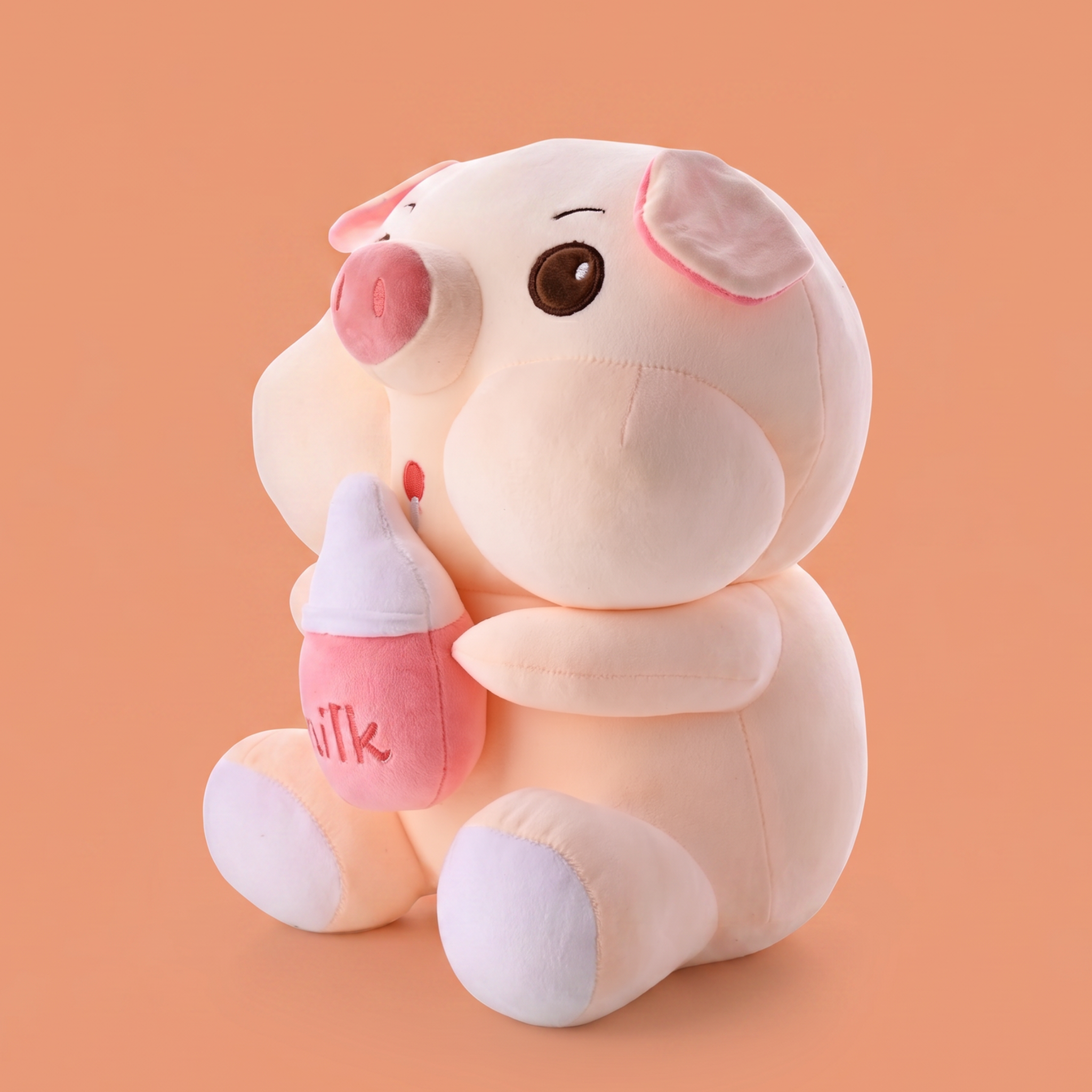 Cute Bottle Pig Plush Toy