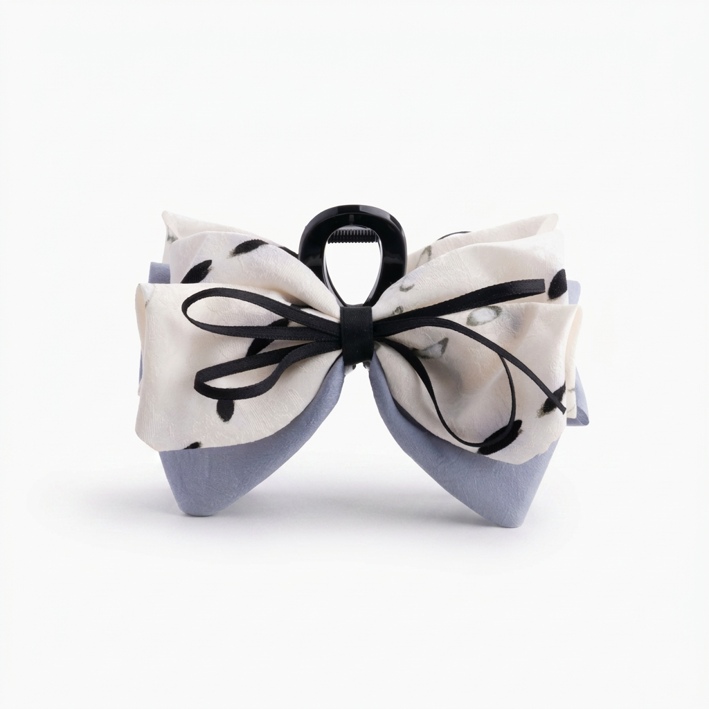 Midnight Bow Claw Clip
