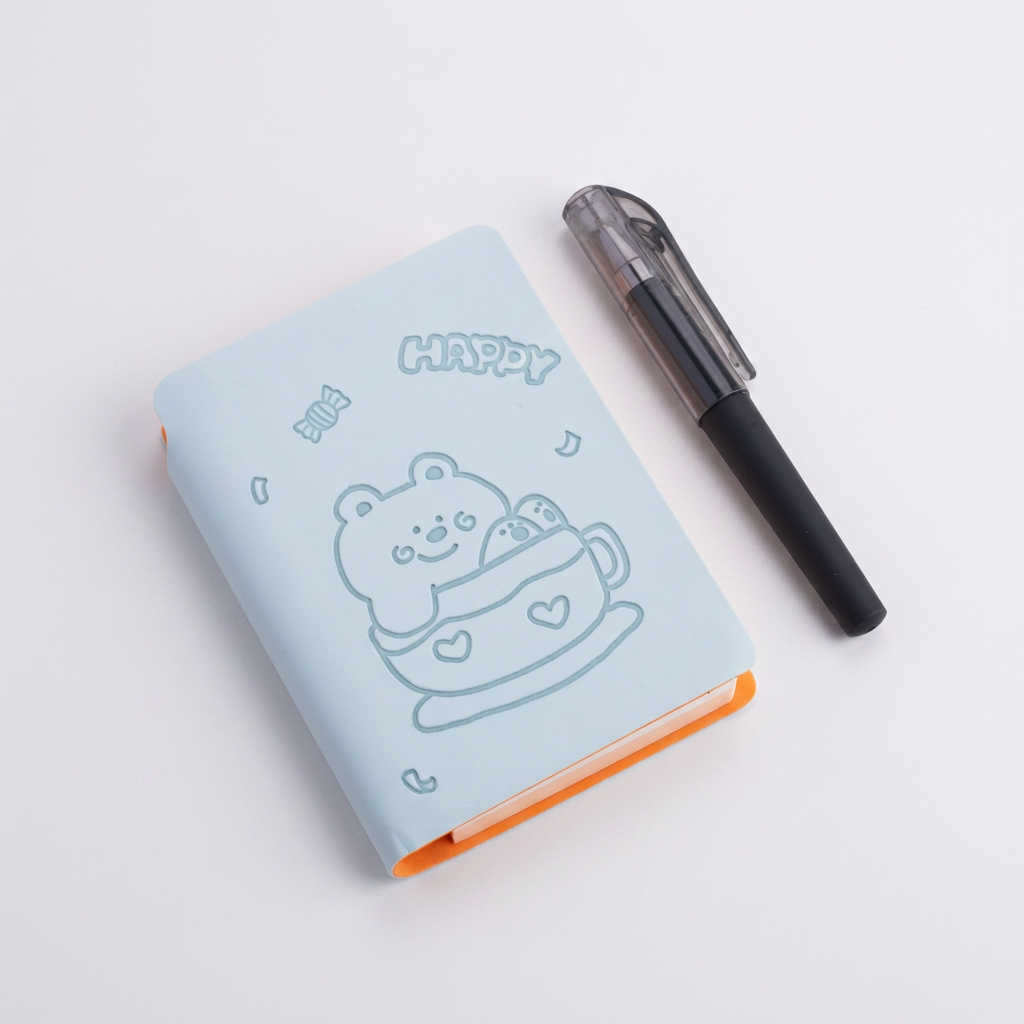 Teacup Bear Mini Journal - Mint