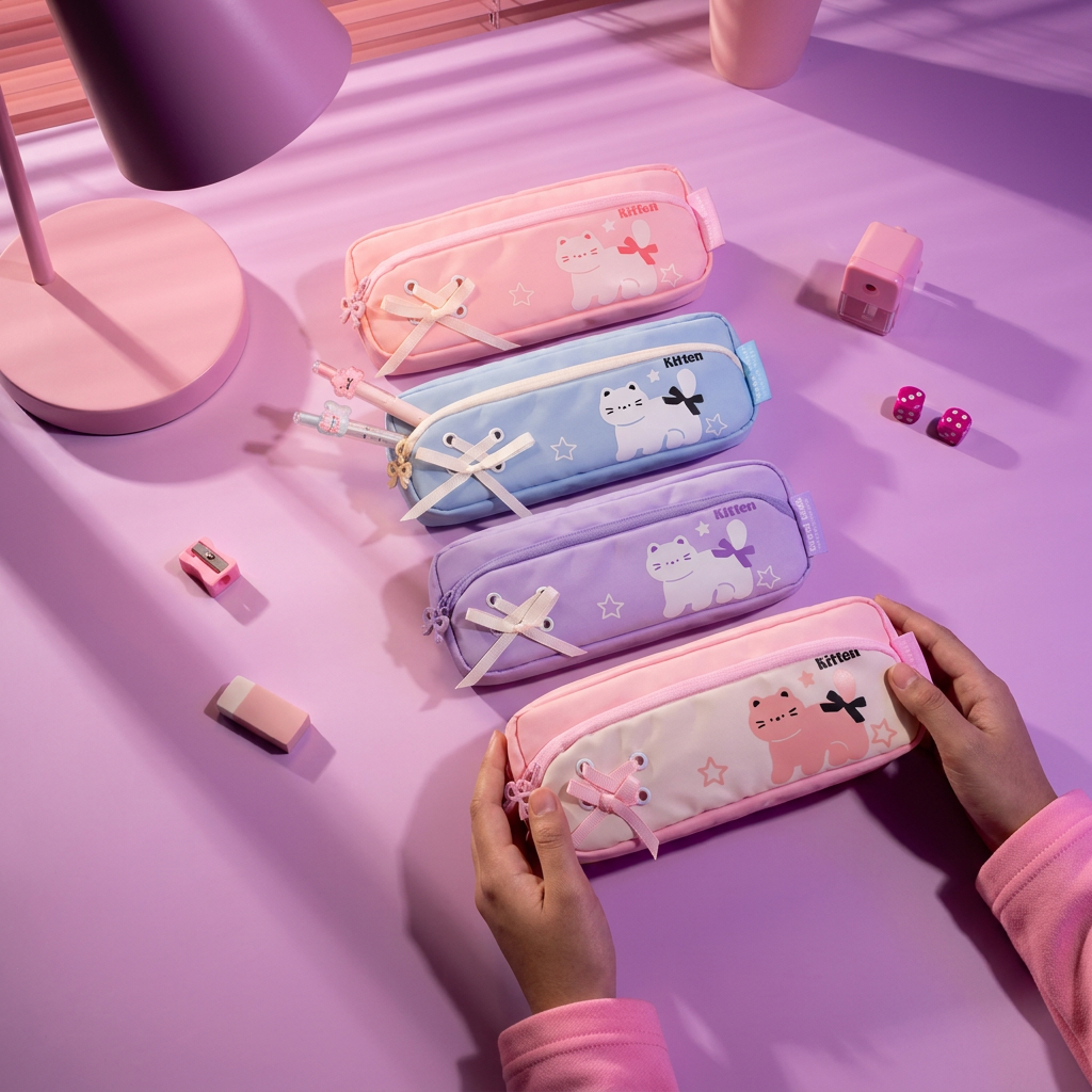 Coquette kitty Pouch - Lavender Mist