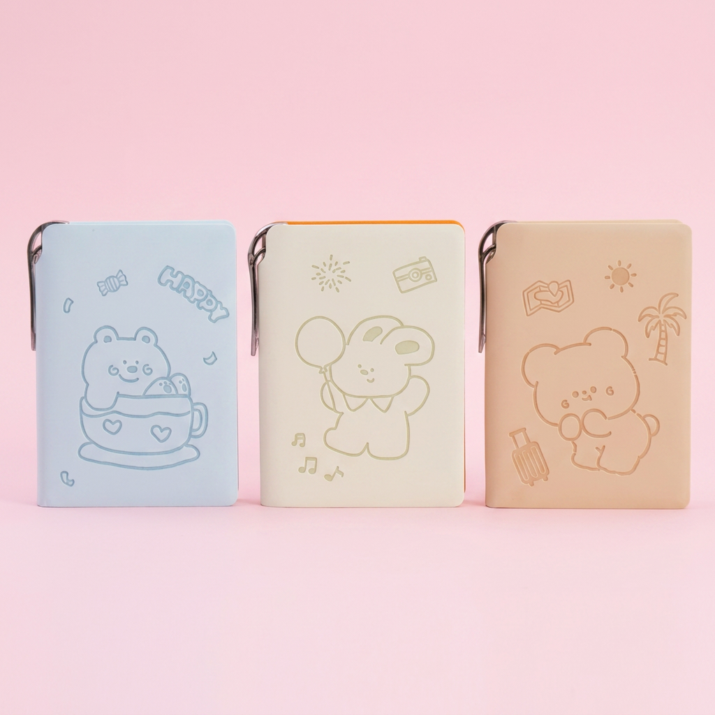Teacup Bear Mini Journal - Mint
