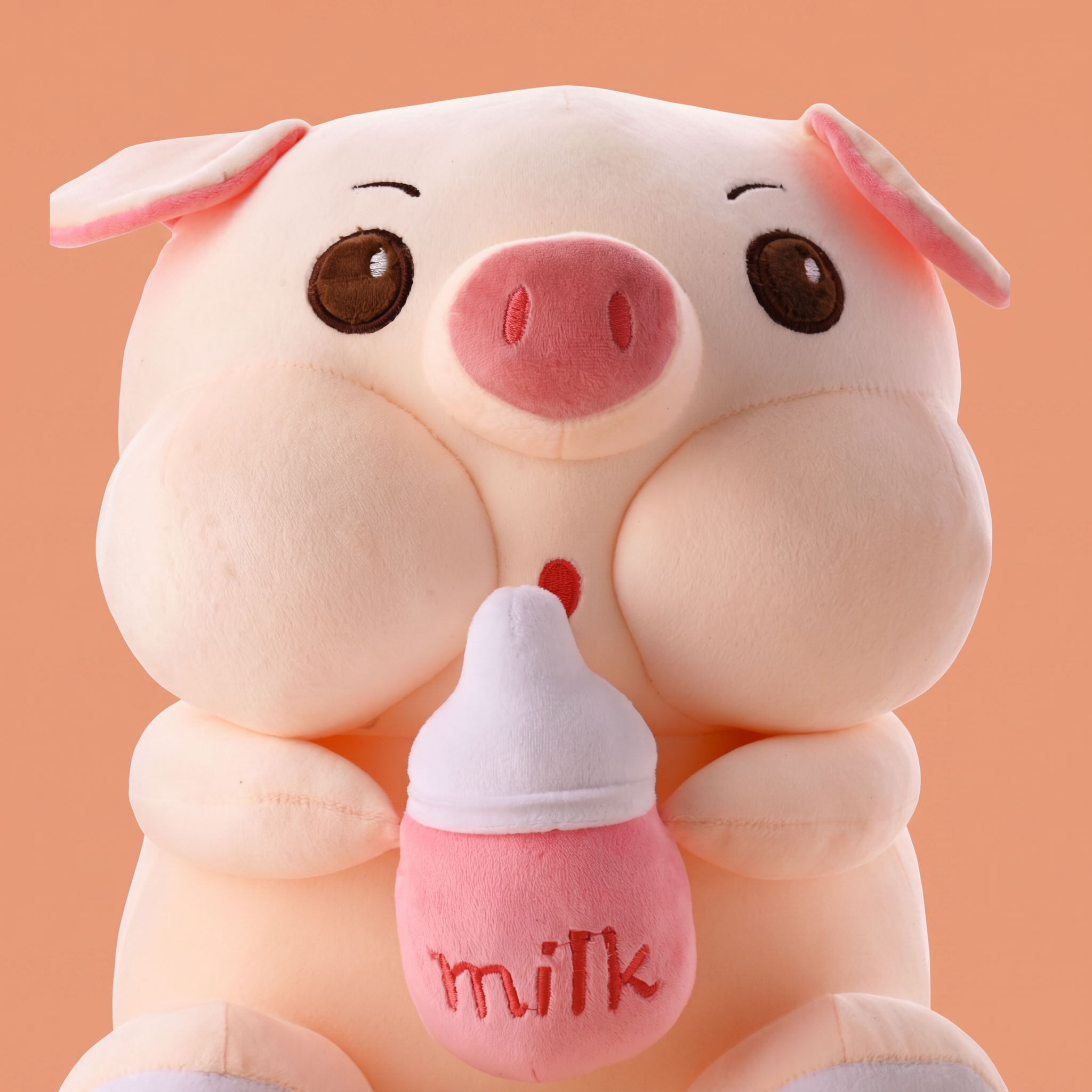Cute Bottle Pig Plush Toy