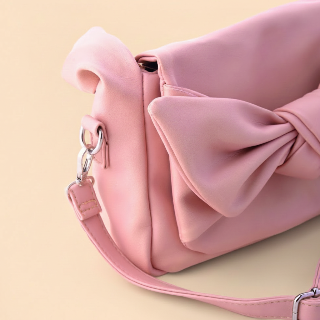 Knot Bow Sling Bag - Baby Pink
