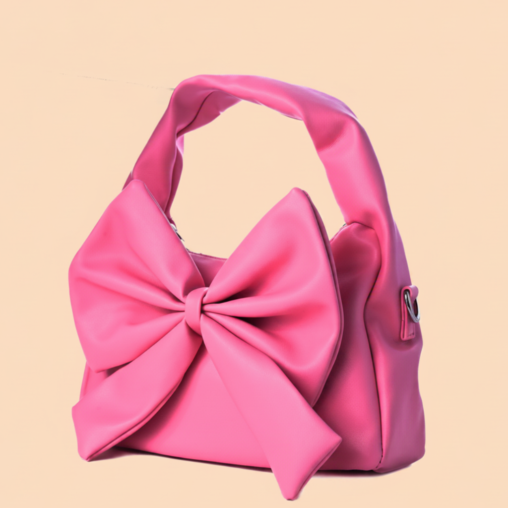 Cute Bow Sling Bag - Hot Pink
