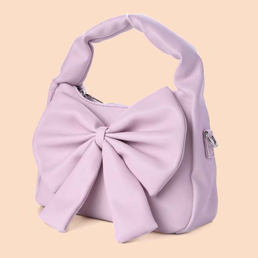 Cute Bow Sling Bag - Lilac