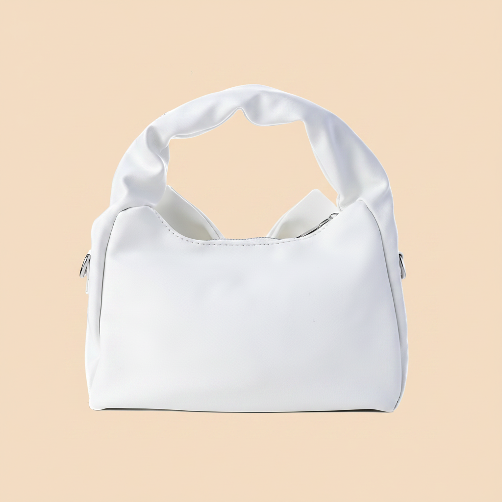 Cute Bow Sling Bag - White