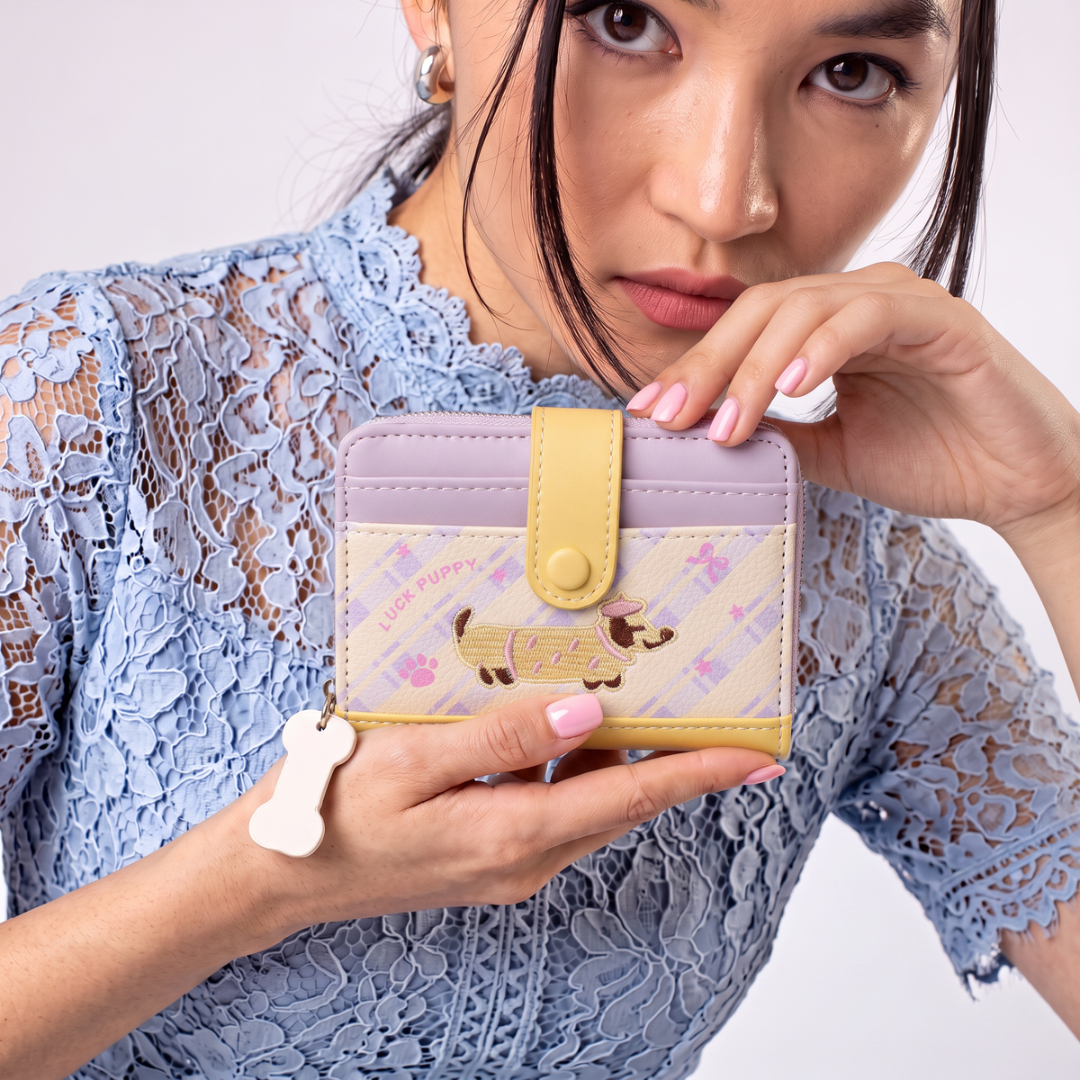 Lavender Pup Wallet