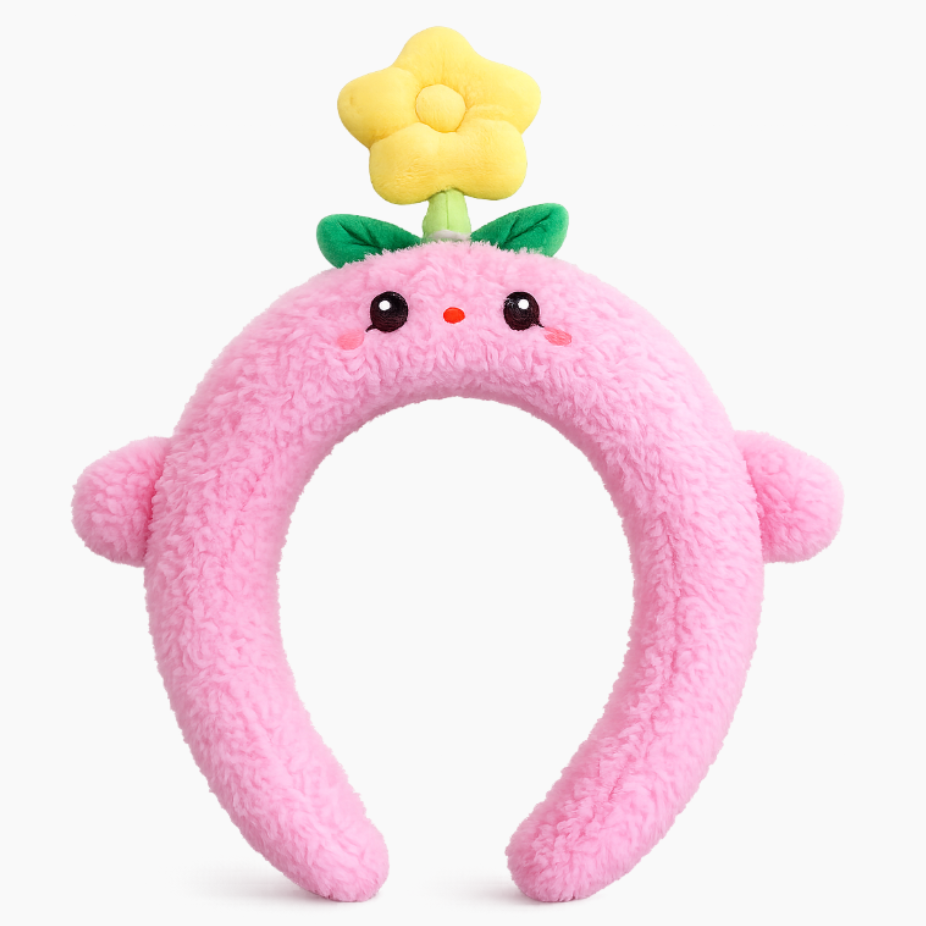 Spinning Flower Headband Pink