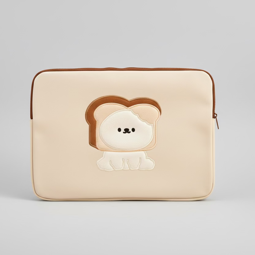 Brown Toast Dog Laptop Sleeve