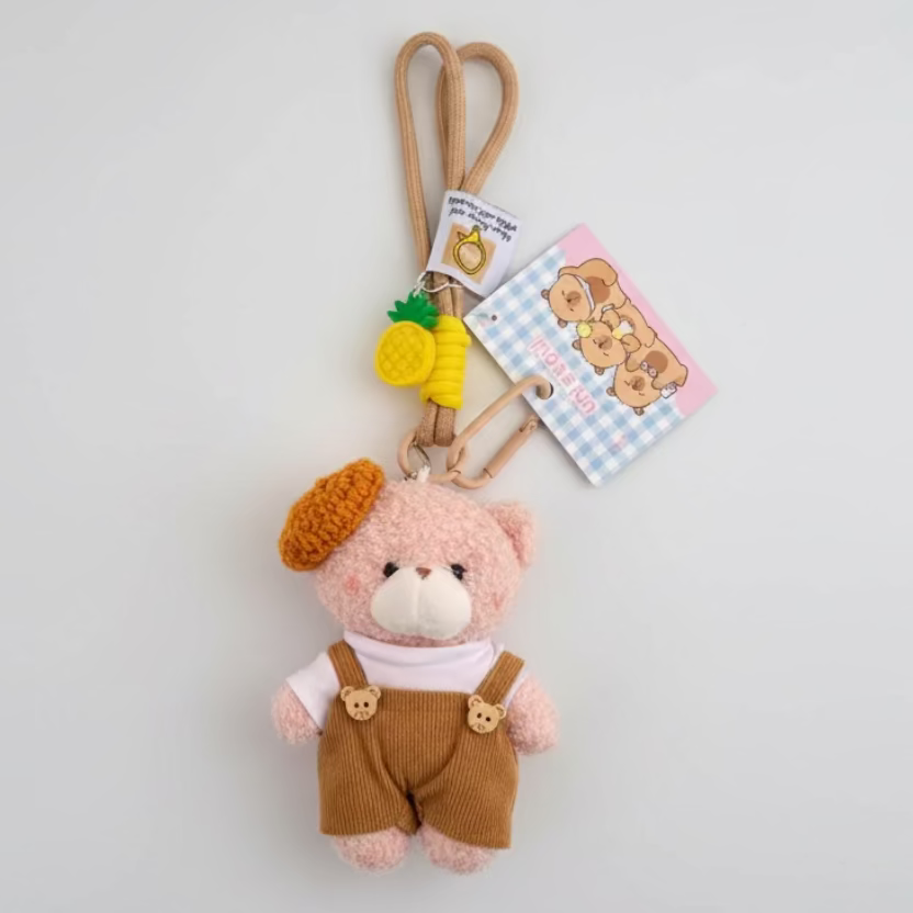 Honey Bloom Teddy Keyring