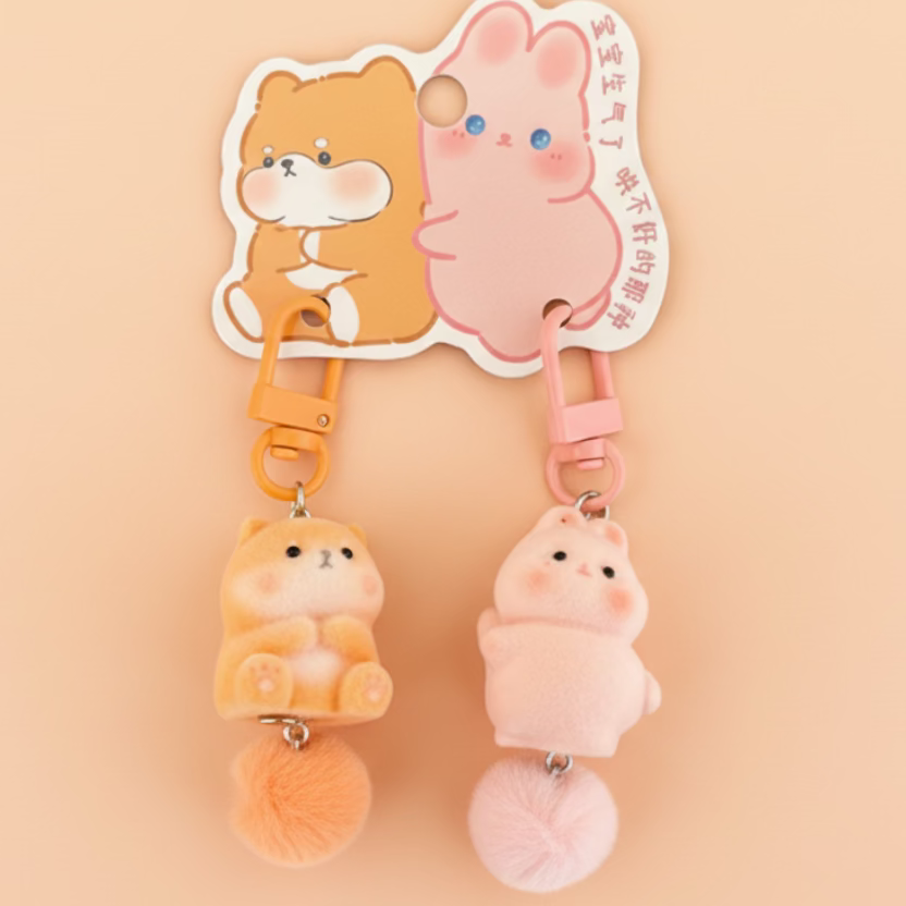 Fluffball Buddy Keyring
