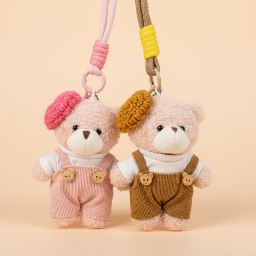 Honey Bloom Teddy Keyring