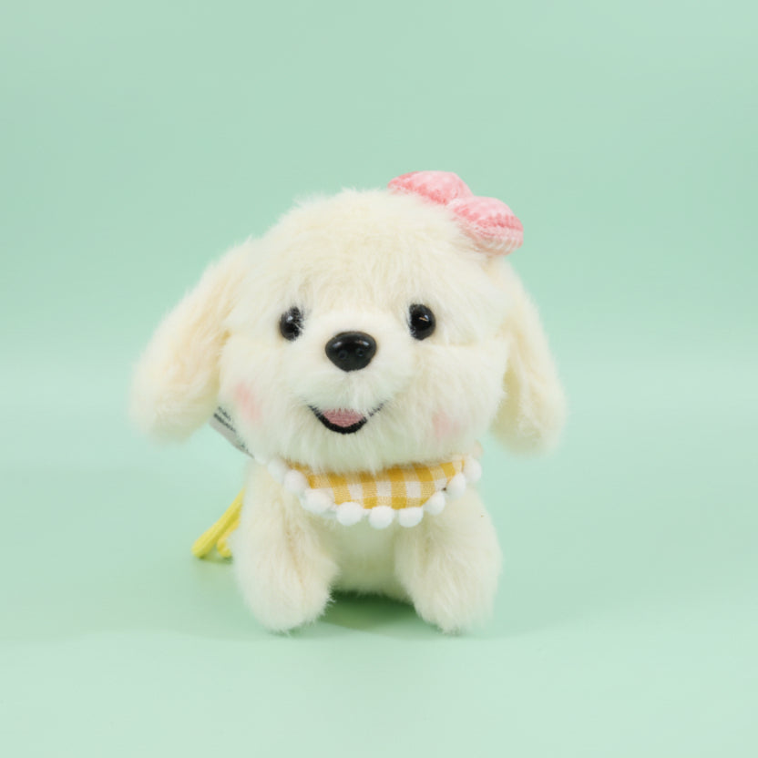 Butter Puff Plushie Keyring - Yellow