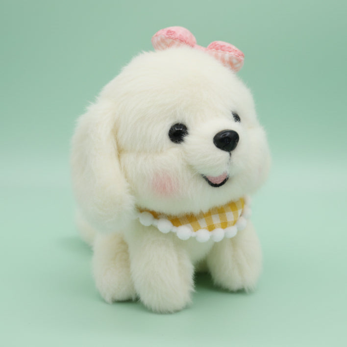 Butter Puff Plushie Keyring - Yellow