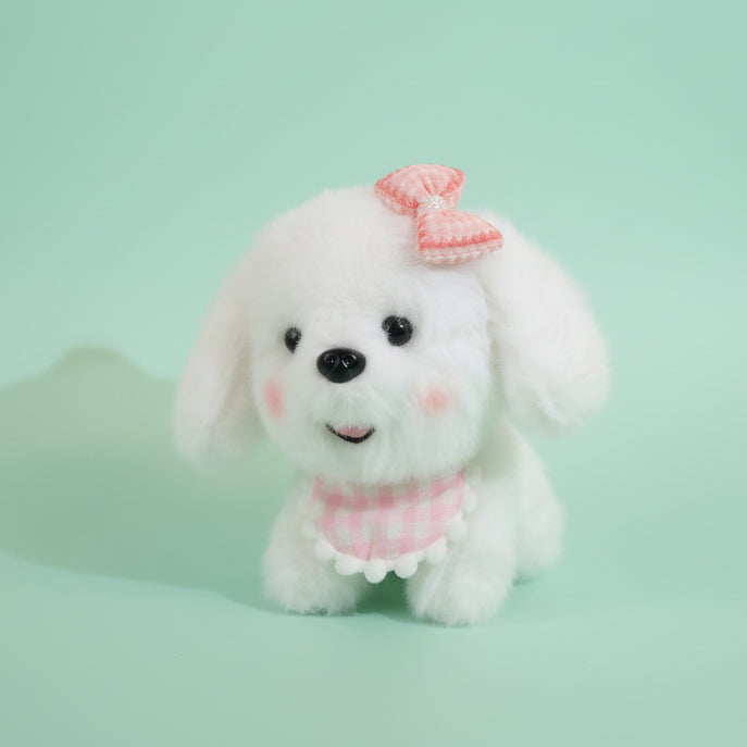 Cherry Puff Plushie Keyring - Pink